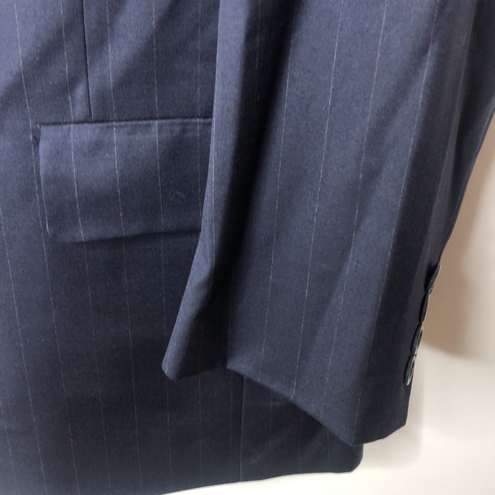 Men’s Hart Schaffner & Marx Gold Trumpeter Nordstrom Pinstripe Suit - Picture 5 of 12